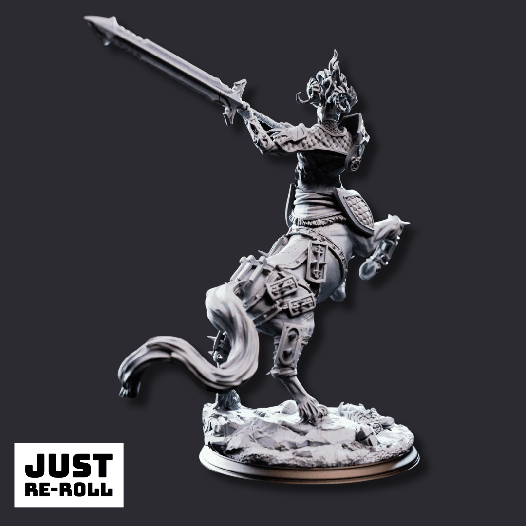 Magnus the Hateful Centaur Warboss - 3D Printed Monster Miniature