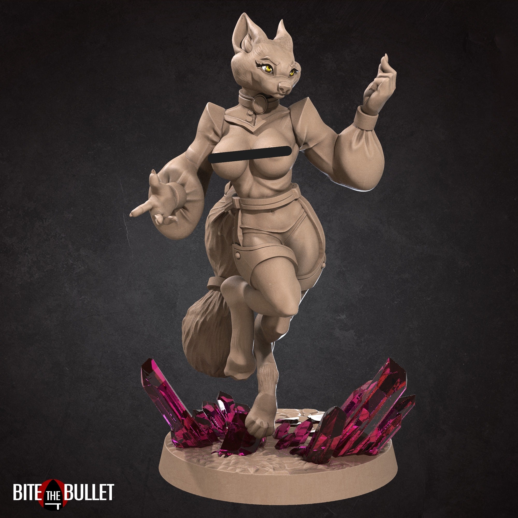 Tailed Fox Mahrian Pin-Up | Foxfolk | Bite the Bullet