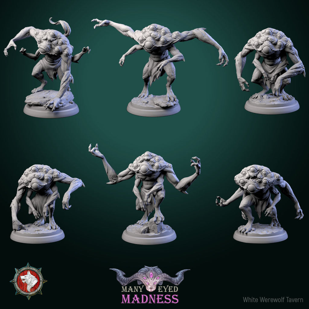 Dungeons and Dragons Models - Many-eyed madness - Set by White Werewolf Tavern