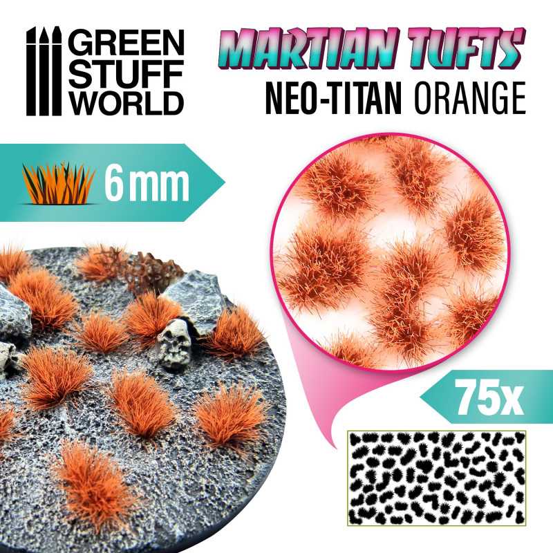 Green Stuff World - Martian Fluor Tufts - NEO-TITAN ORANGE