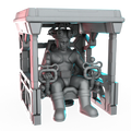 Masterforge Hangar | Terrain | Sci-Fi Miniature | C27 Studio