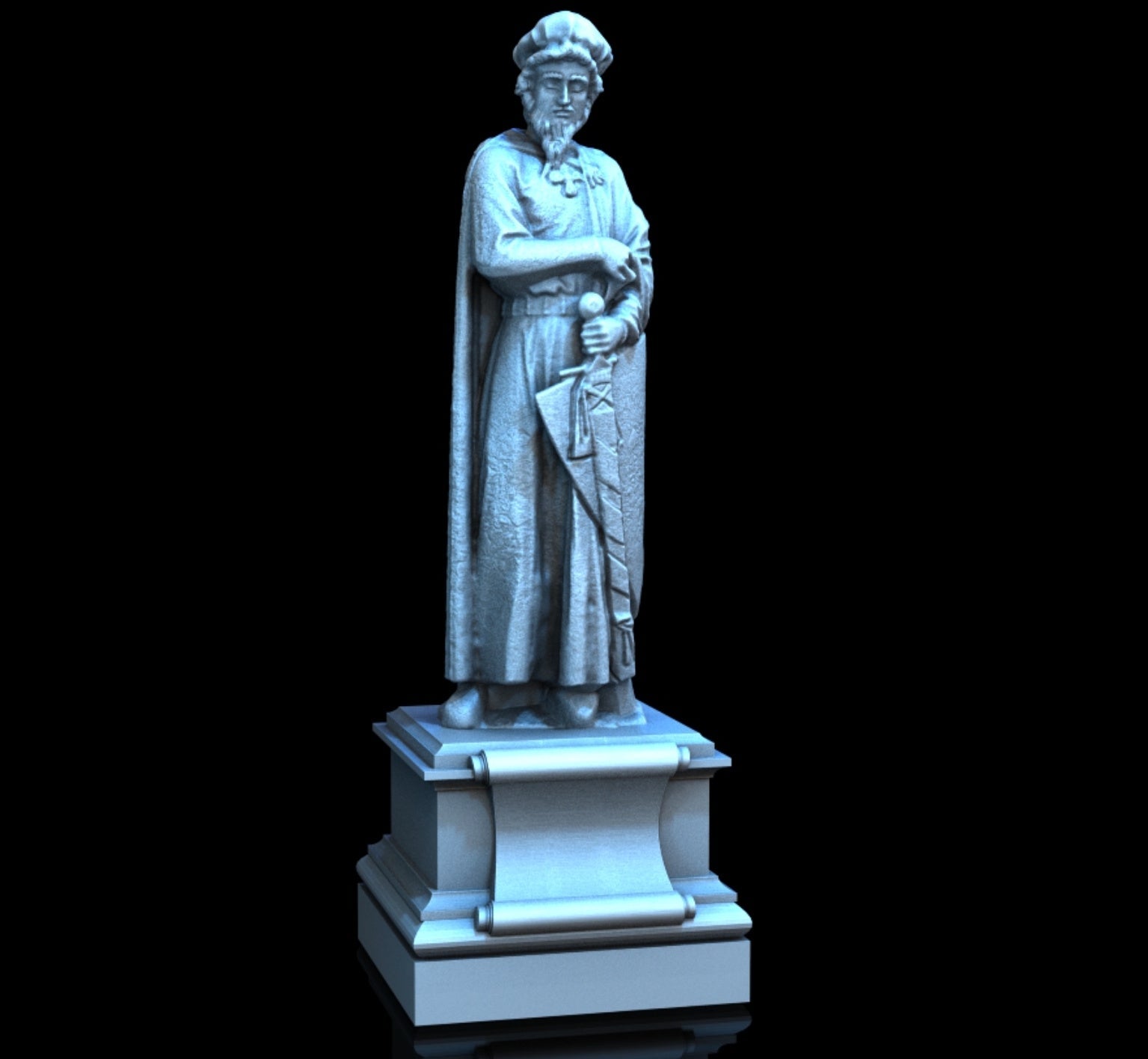 Merchant Statue - 28mm DND/Wargame/RPG Terrain