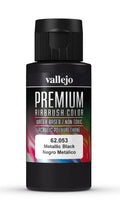Vallejo Premium Color 60ml - Metallic Black