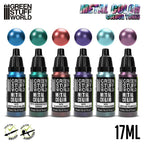 Green Stuff World Metallic Paints Set - Colours