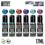 Green Stuff World Metallic Paints Set - Colours