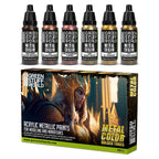 Green Stuff World Metallic Paints Set - Metal Color Golden Tones