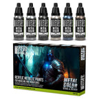 Green Stuff World Metallic Paints Set - Silver