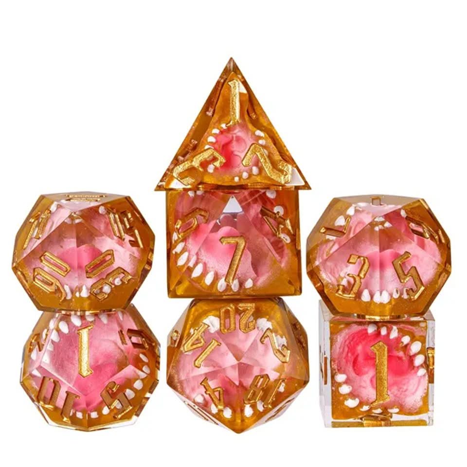 Mimic's Clutch | Sharp Edge Dice | 7 Piece Set