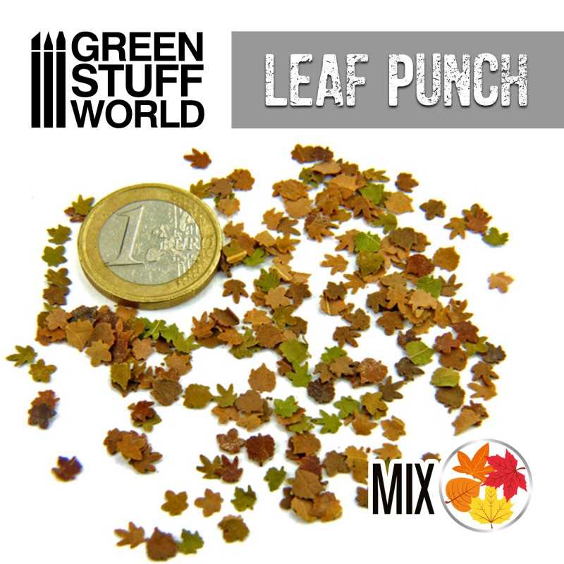 Green Stuff World: Miniature Leaf Punch - Maple, Sycamore, Poplar Mix