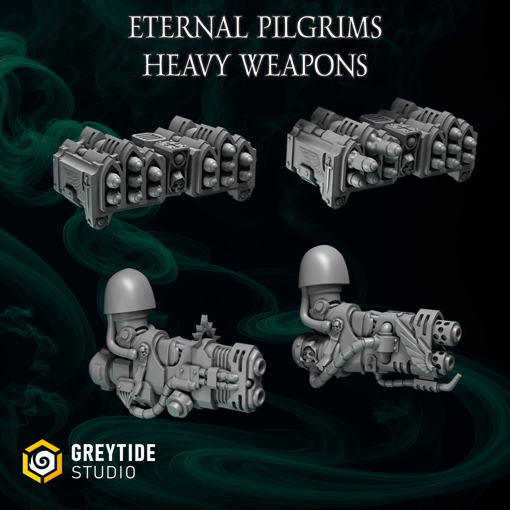 Big Warrior Ranged Weapons | Eternal Pilgrims | Conversion Bits For 28mm 32mm Sci-fi Marines