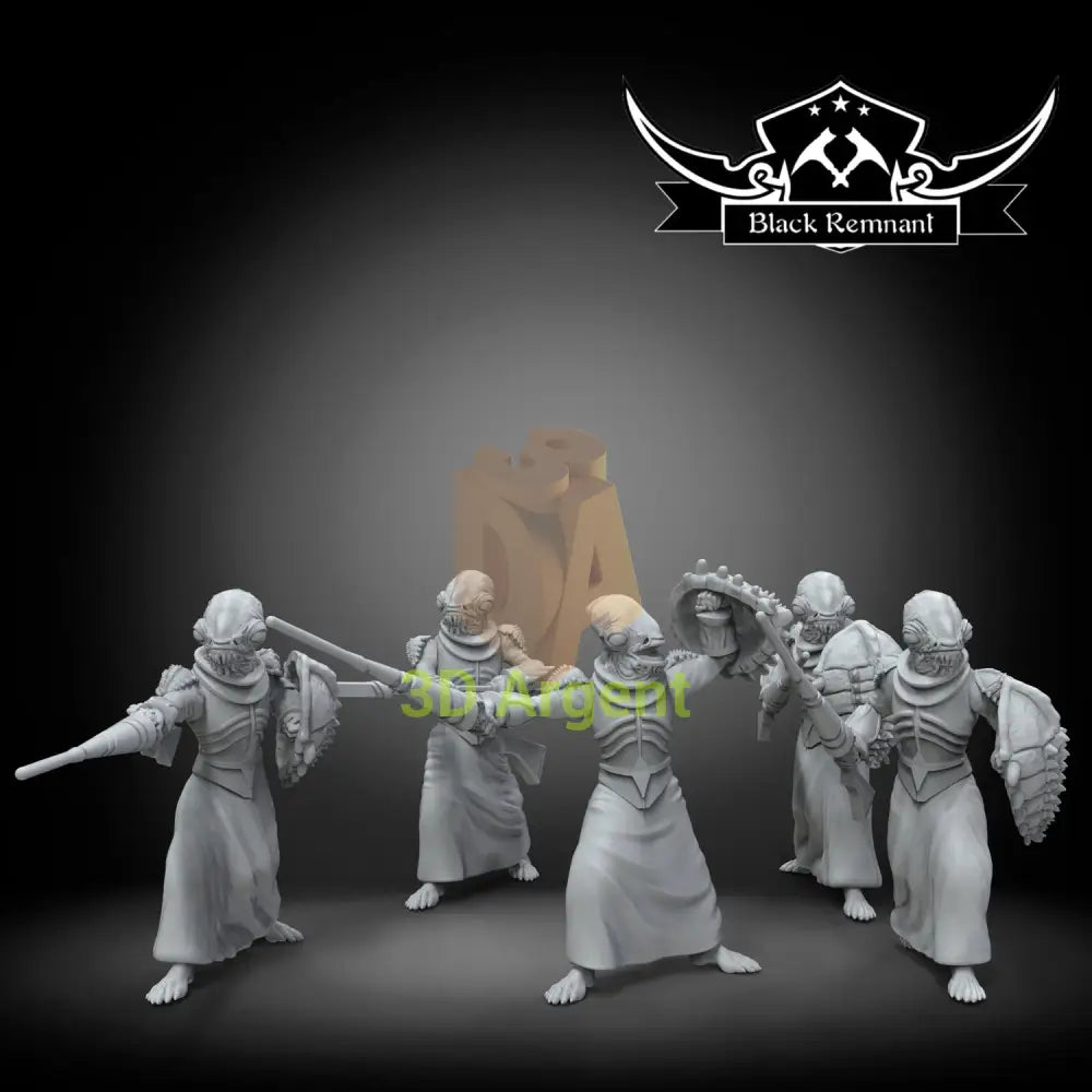 Mon Calamari Knight Squad Star Wars Legion compatible 3D Print Resin Miniatures