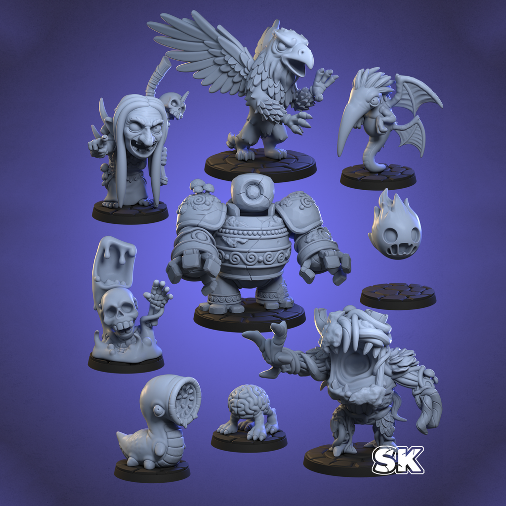 Stone King's Monsters Oversized Resin Miniatures