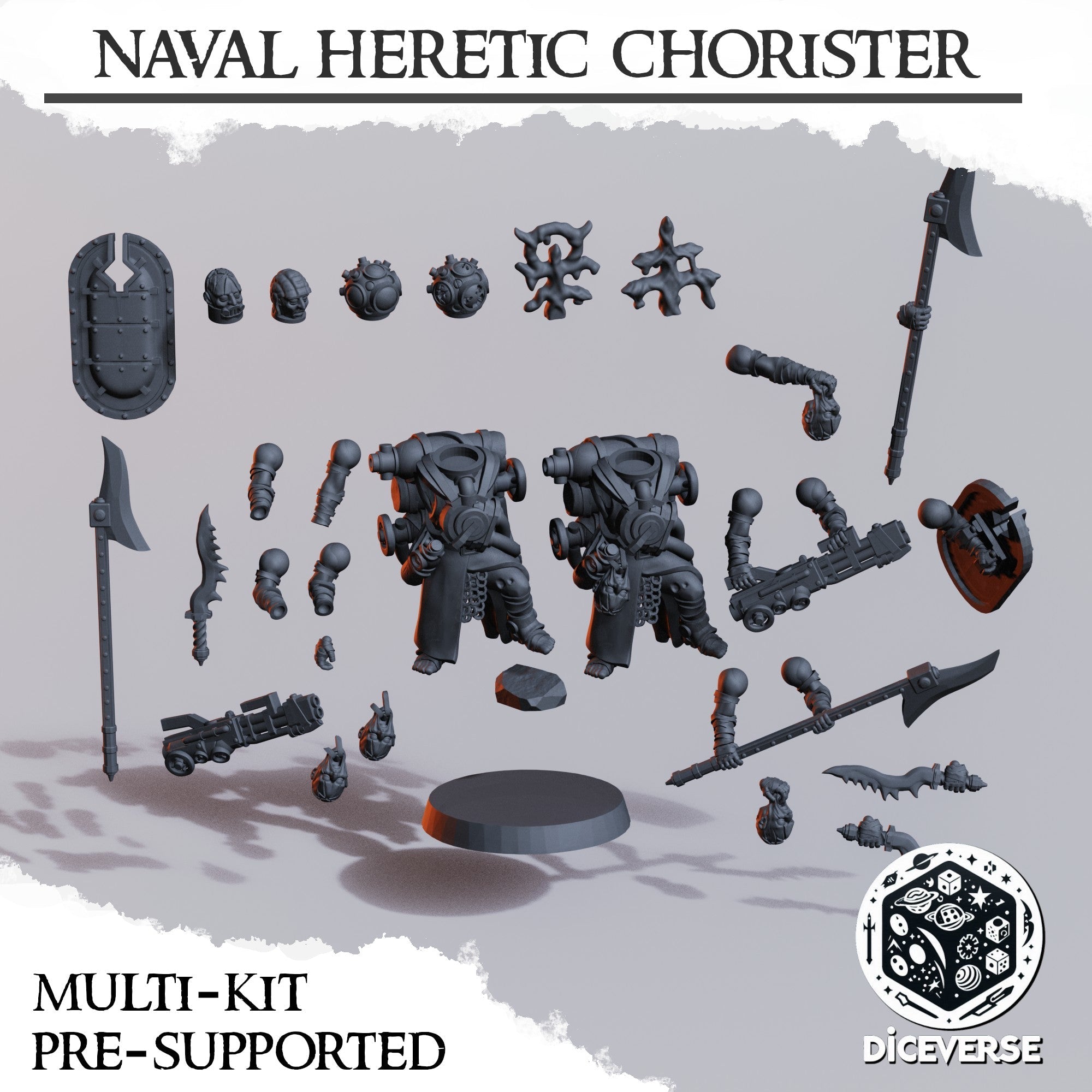 Naval Heretic Chorister Miniatures | Trench Grimdark | Diceverse