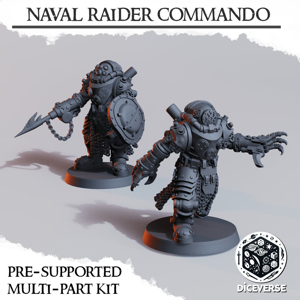 Nautical Reaver Commando Miniatures | Trench Grimdark | Diceverse