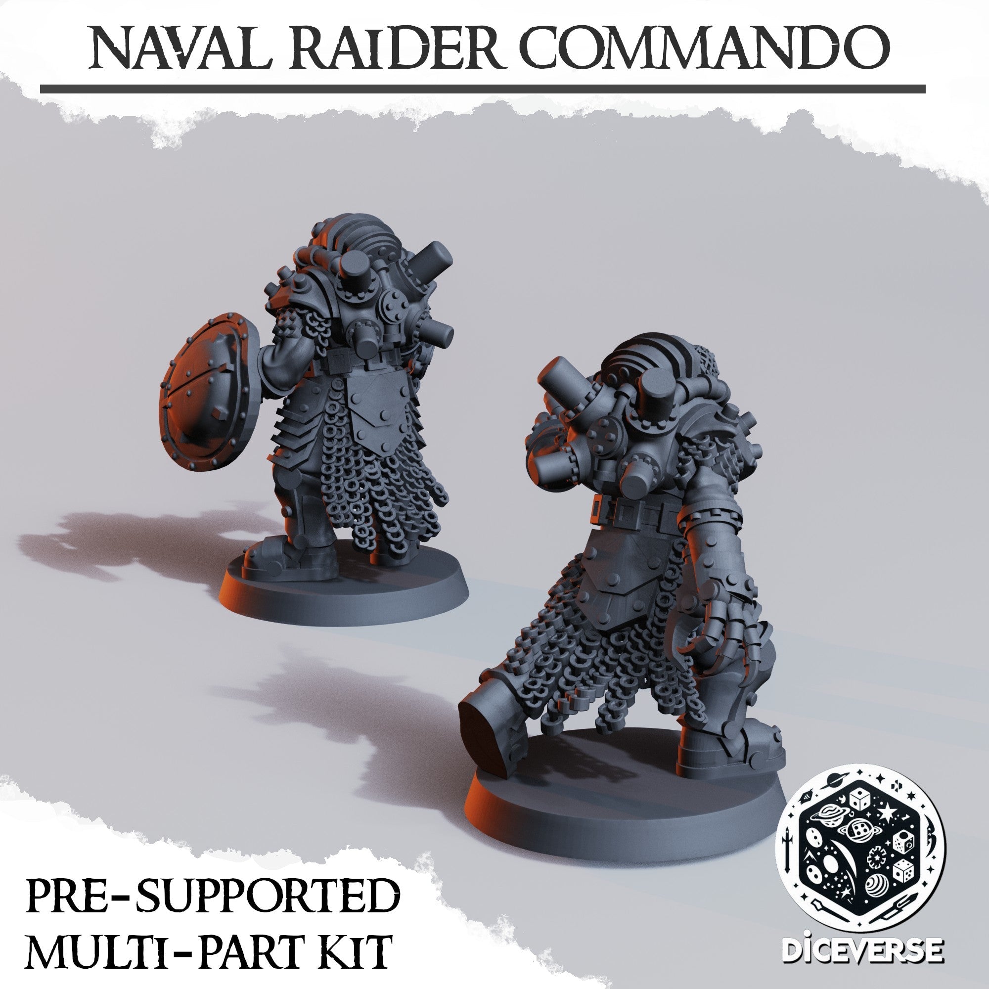 Nautical Reaver Commando Miniatures | Trench Grimdark | Diceverse
