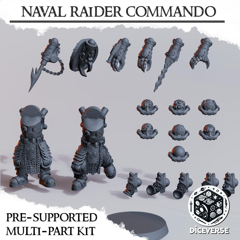 Nautical Reaver Commando Miniatures | Trench Grimdark | Diceverse