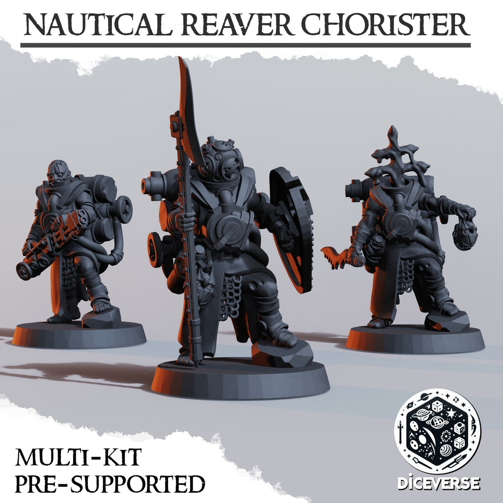 Nautical Reaver Chorister Miniatures | Trench Grimdark | Diceverse