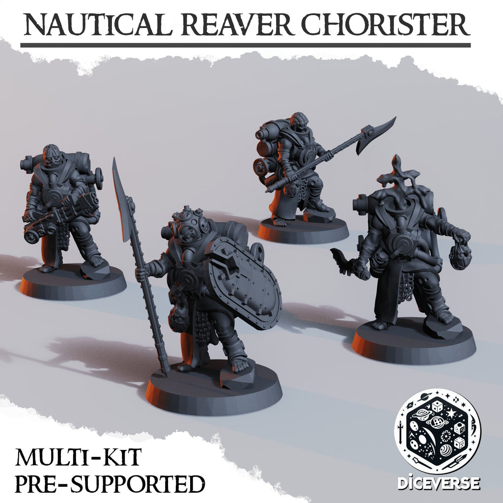 Nautical Reaver Chorister Miniatures | Trench Grimdark | Diceverse