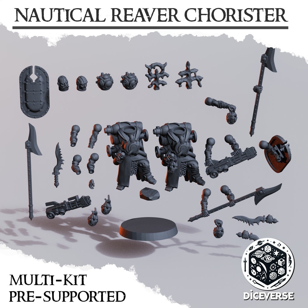 Nautical Reaver Chorister Miniatures | Trench Grimdark | Diceverse