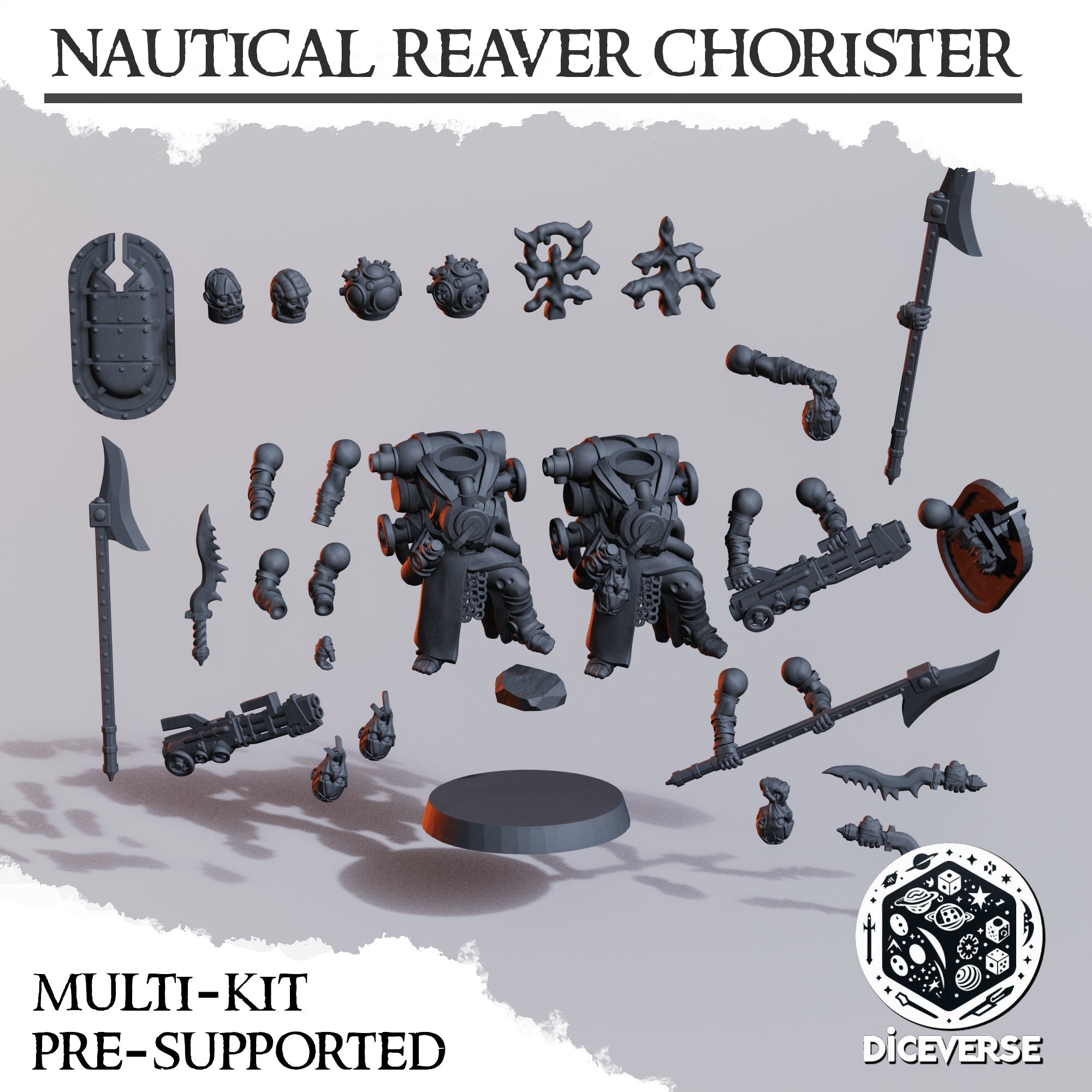 Nautical Reaver Chorister Miniatures | Trench Grimdark | Diceverse