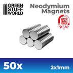 Green Stuff World: Neodymium Disc Magnets (N52) - 50pc