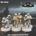 New Republic Troopers Squad 6x Star Wars Legion compatible 3D Resin Miniatures