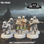 New Republic Troopers Squad 6x Star Wars Legion compatible 3D Resin Miniatures
