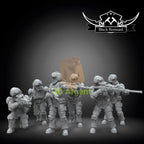 New Republic Troopers Squad 6x Star Wars Legion compatible 3D Resin Miniatures