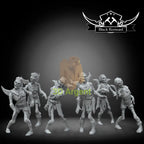 NightSister Zombies 6x Star Wars Legion compatible 3D Resin Miniatures