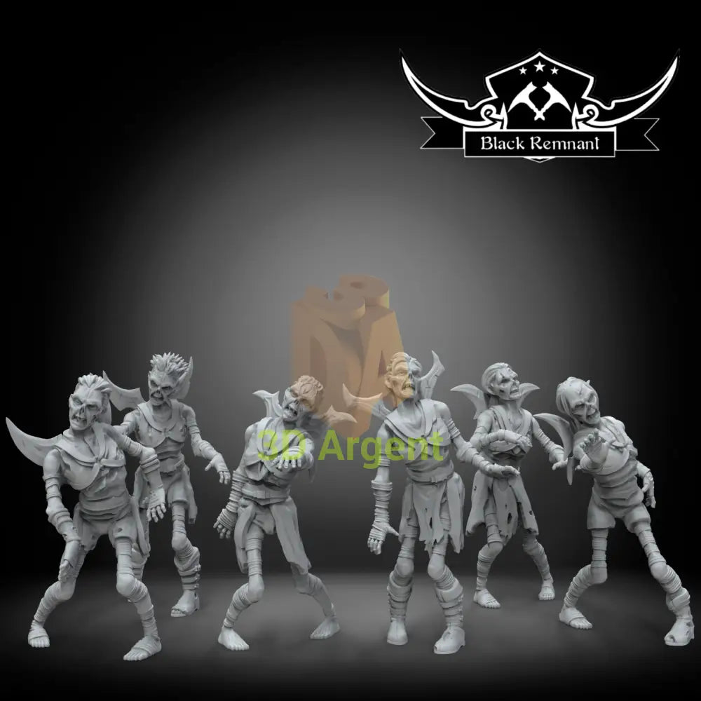 NightSister Zombies 6x Star Wars Legion compatible 3D Resin Miniatures