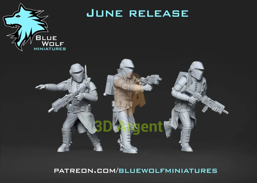 Nimbus Commandos Star Wars Legion 3D Printed Resin BlueWolf Miniatures