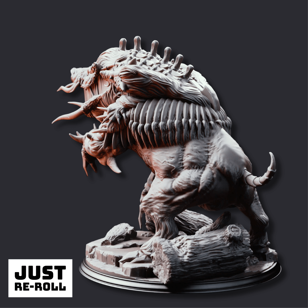 Nogoron Blighted Giant Boar - 3D Printed Monster Miniature