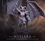 Nyssara the Cursed – Demon Queen of Shadows (60mm Base)