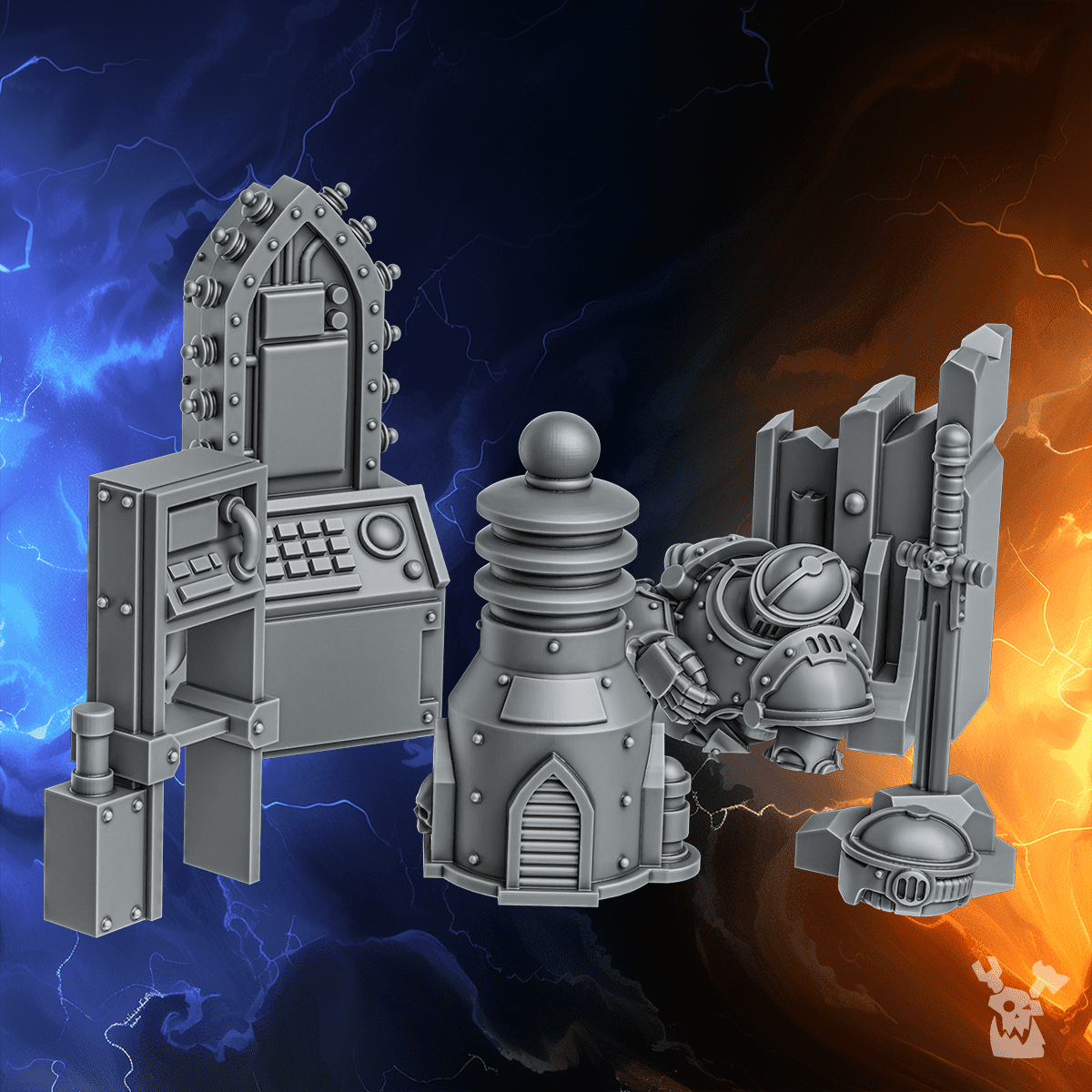 Objective Markers | Black Lions | DakkaDakka | Sci-Fi Grimdark Wargaming Miniature 28mm 32mm