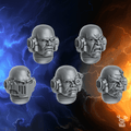 Space Warrior Heads Pack | DakkaDakka | Sci-Fi Grimdark Wargaming Miniature 28mm 32mm