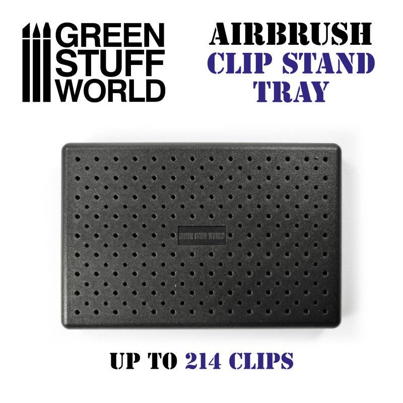 Green Stuff World - Airbrush Clip Stand Tray 10x15cm