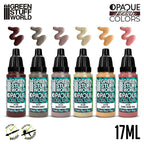 Green Stuff World Opaque Paint Set - Flesh Colours
