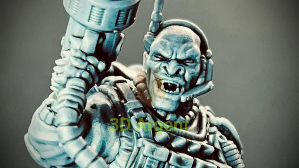 Orc Spec Ops Miniatures Sci Fi 28mm Heroic Scale Resin Figures 3D Printed