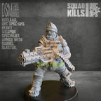 Orc Spec Ops Miniatures Sci Fi 28mm Heroic Scale Resin Figures 3D Printed