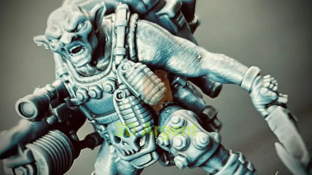 Orc Spec Ops Miniatures Sci Fi 28mm Heroic Scale Resin Figures 3D Printed