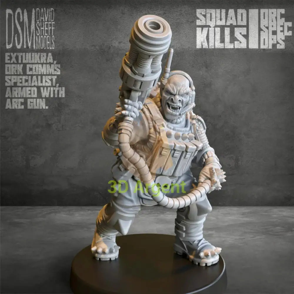 Orc Spec Ops Miniatures Sci Fi 28mm Heroic Scale Resin Figures 3D Printed