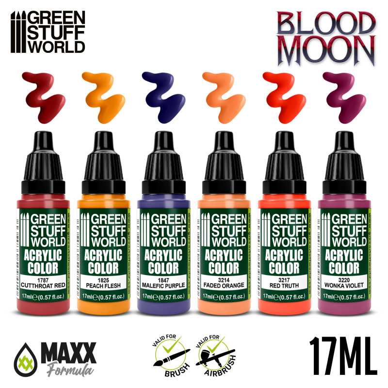 Green Stuff World Paint Set - Blood Moon