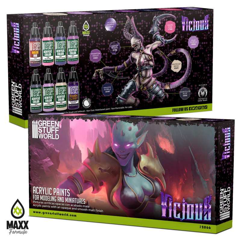 Green Stuff World Paint Set - Vicious