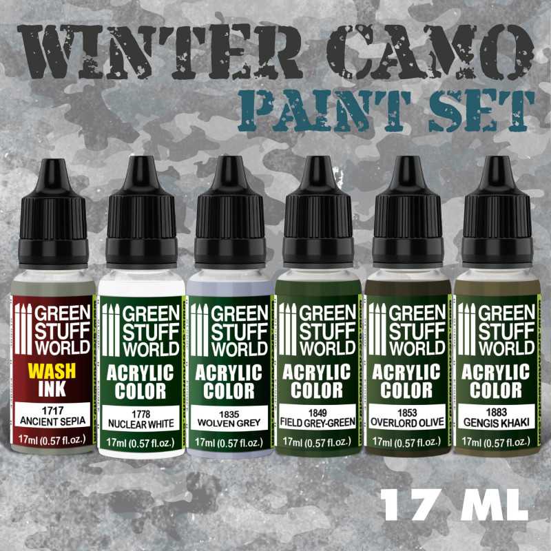 Green Stuff World Paint Set - Winter Camo