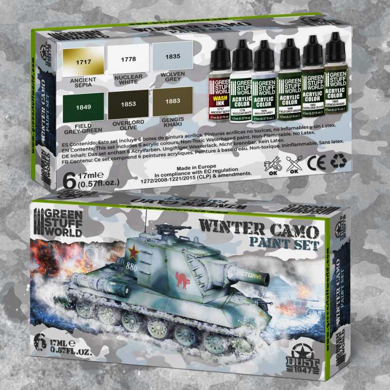 Green Stuff World Paint Set - Winter Camo