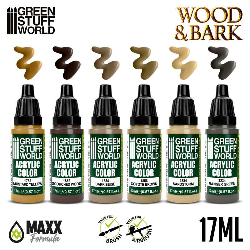 Green Stuff World Paint Set - WOOD n BARK