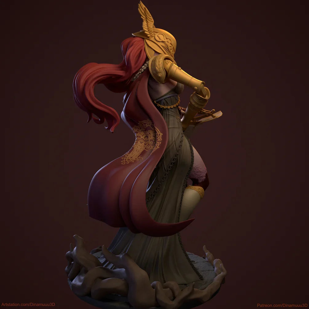 Melanie | Pin-Up Statue Fan Art Miniature Unpainted | Dinamuu3D