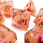 Peach Tea | Art Core Dice| 7 Piece Set