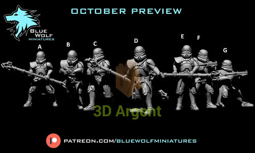 Phase 1 Purge Troopers 7 Versions Star Wars Legion 3D Printed Resin BlueWolf