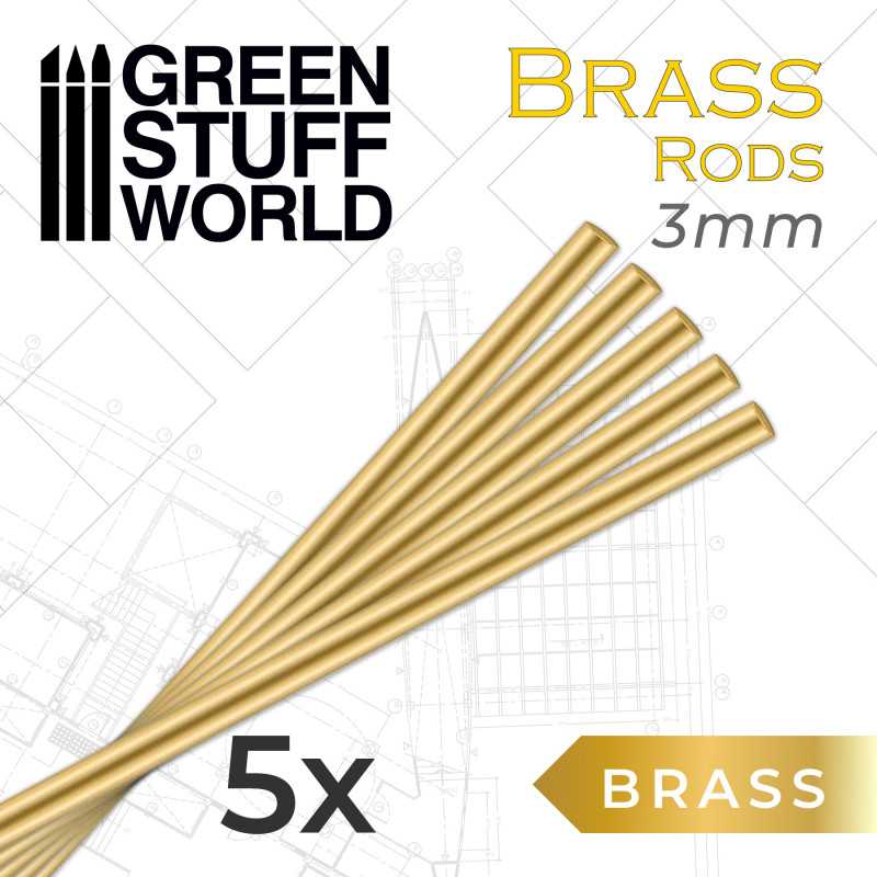 Green Stuff World: Brass Pinning Rods - 5pc